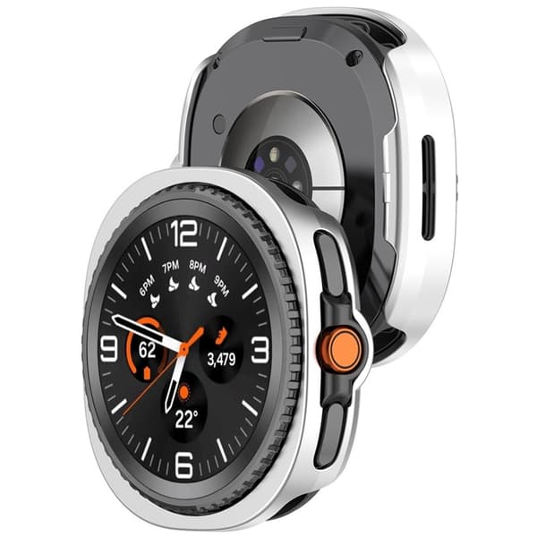 Galaxy Watch Ultra (2025) Skal Halvsluten PC ram - Silver Silver