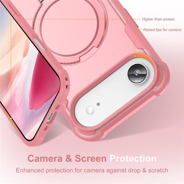 Mobilskal till iPhone Air MagSafe Kickstand Shockproof - Rosa Rosa