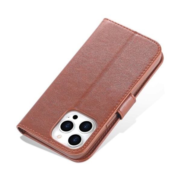 AZNS iPhone 16 Pro Max Plånboksfodral i Konstläder - Brun