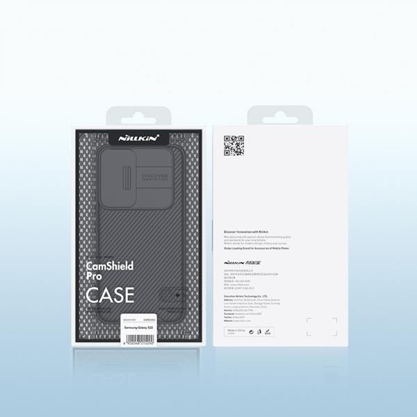 Nillkin Camshield Pro Skal Galaxy S22 Plus - Svart Svart