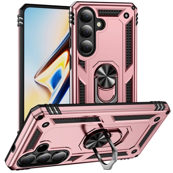 Mobilskal för Samsung Galaxy S26 Plus PC + TPU med Kickstand - Roséguld