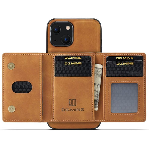 DG.MING M2 Series Mobilskal till iPhone 14 Shockproof Brun