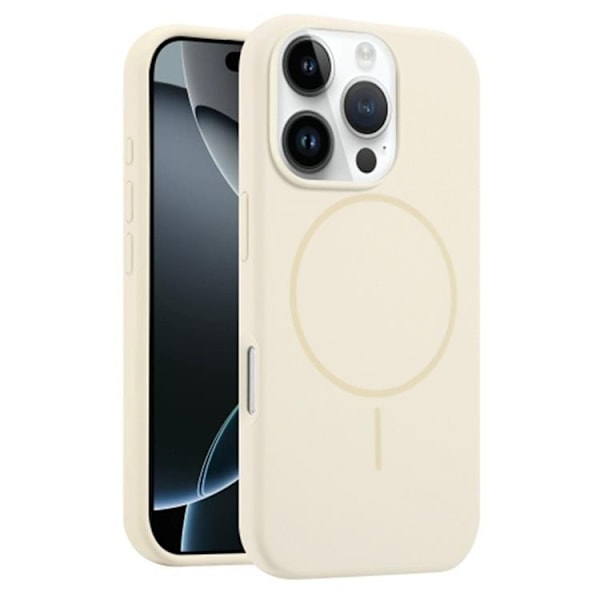 Mobilskal till iPhone 16 Pro Max MagSafe Silikon Anti Drop - Beige Beige
