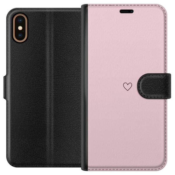Plånboksfodral till Apple iPhone XS med Litet Hjärta