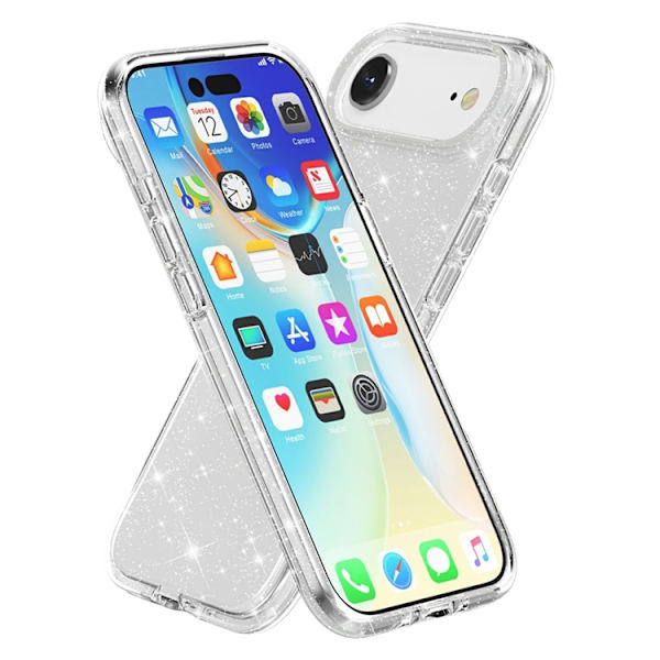 AMORUS Mobilskal till iPhone Air Shockproof - GlitterVit Vit