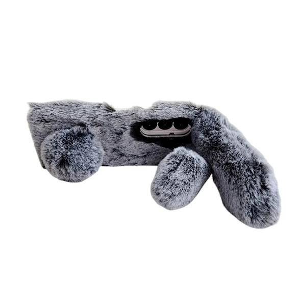 Mobilskal till Galaxy Z Fold7 5G Bunny Ears Plush Hård PC - Grå Grå