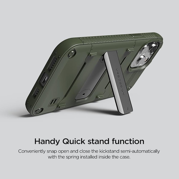 VRS DESIGN Damda QuickStand iPhone 12 Pro Max Skal - Grön Grön