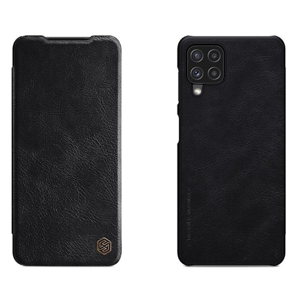 Nillkin Qin Läder Fodral Galaxy A22 4G - Svart Svart