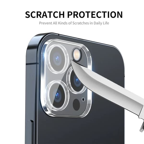 [2-Pack] BOOM iPhone 17/16 Kameralinsskydd Härdat Glas Transparent