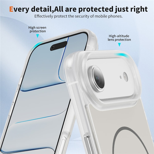 Mobilskal till iPhone Air MagSafe Skin Touch TPU PC - Vit Vit