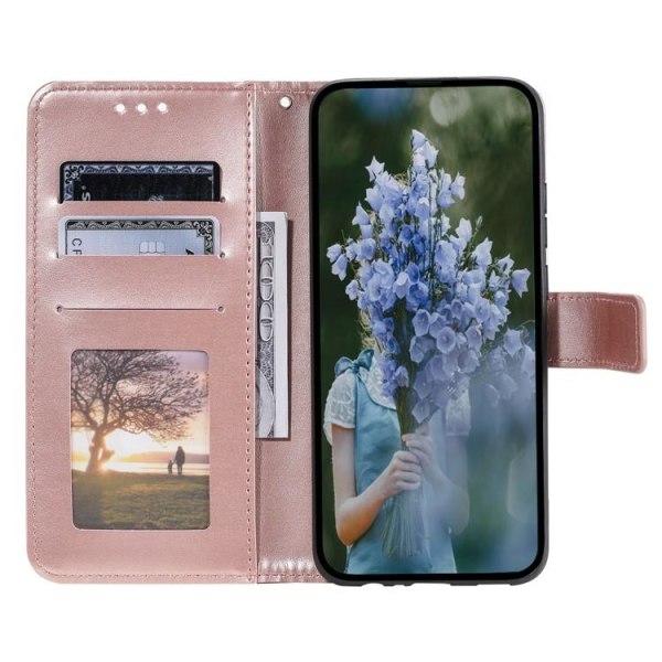 Sony Xperia 1 V Wallet Case Imprinted Mandala Flower - Pink G