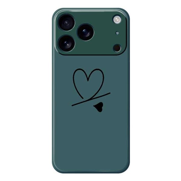 Mobilskal till iPhone 17 Pro Max Love Pattern Printing Straight - Grön Grön