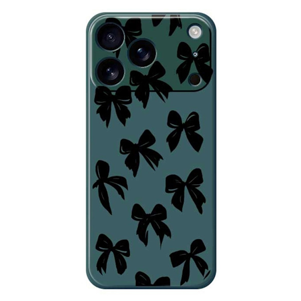 Mobilskal till iPhone 17 Pro Max Bow Pattern Printing Straight - Grön Grön