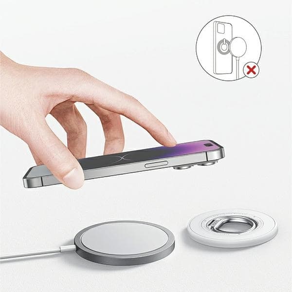 Sodi Magnetisk MagSafe Ringhållare Dubbelsidig - Vit Vit
