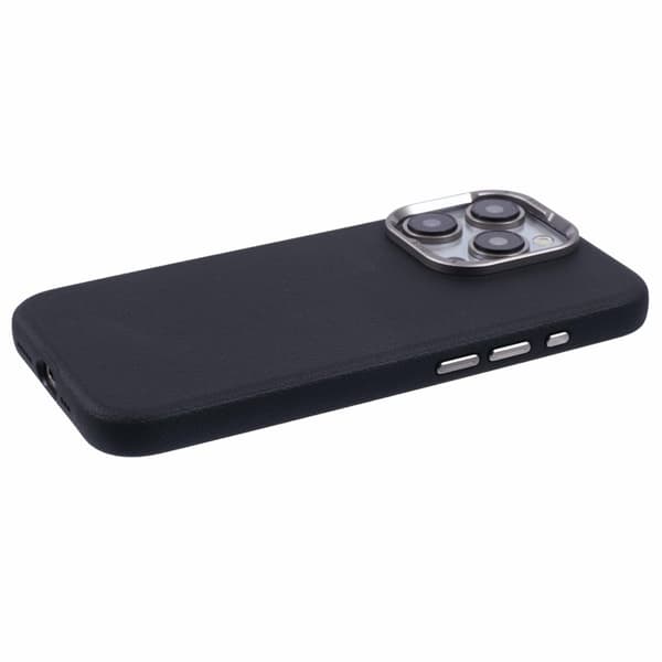 X-LEVEL Mobilskal till iPhone 14 Pro Max Slim PU Läder Hård PC Svart