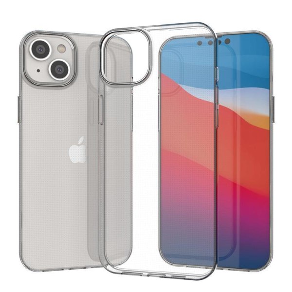 iPhone 14 Plus Cover Ultra Clear Gel - läpinäkyvä