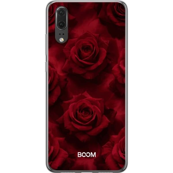 Mobilskal till Huawei P20 med Crimson Rose