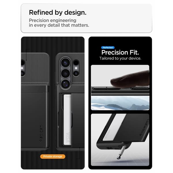 Spigen Mobilskal För Galaxy S26 Ultra Slim Armor CS - Svart Svart