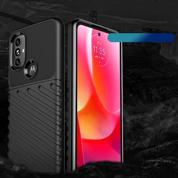 Thunder Flexible Armored Skal Motorola Moto G Power (2022) - Svart