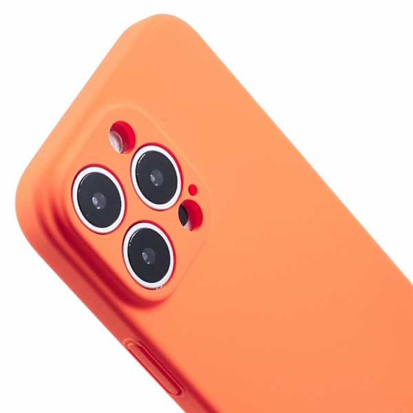 Mobilskal till iPhone 16 Pro Skin-Touch Rubberized PC - Orange Orange