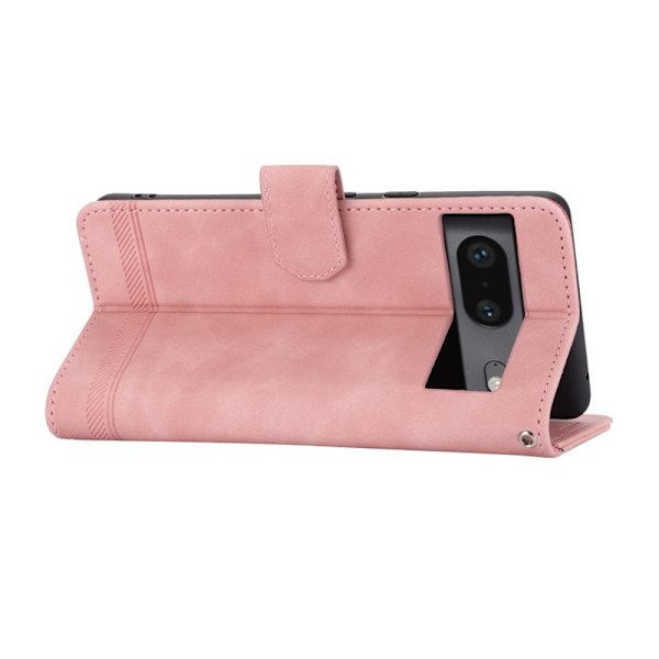 DIERFENG Google Pixel 7 5G Plånboksfodral DF-03 Flip Konstläder - Rosa