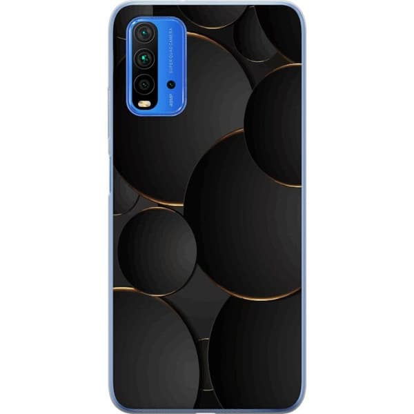 Telefontaske til Xiaomi Redmi Note 9 4G med luksus cirkler