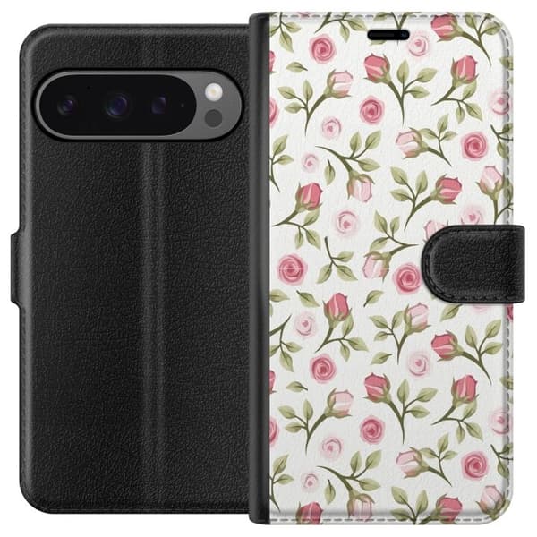Plånboksfodral till Google Pixel 9 Pro XL med Blommigt