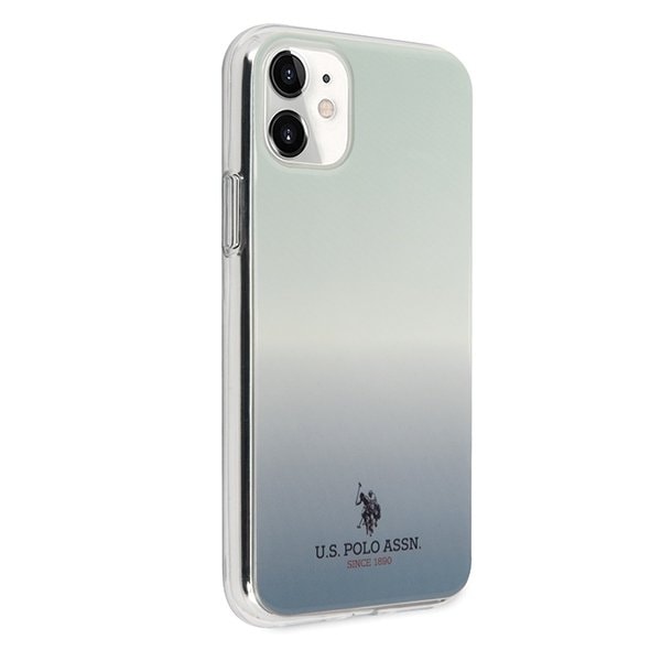 U.S. Polo Assn. Gradient Pattern Collection iPhone 11 Skal Blå Blå
