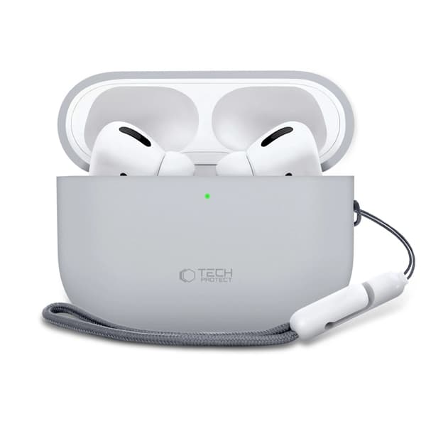 Tech-Protect Apple Airpods Pro 3 Skal Silikon - Crayon Grå Grå
