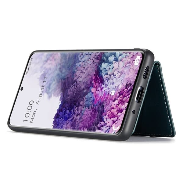 JEEHOOD Samsung Galaxy S20 Konstläder Plånboksfodral Detachable Grön