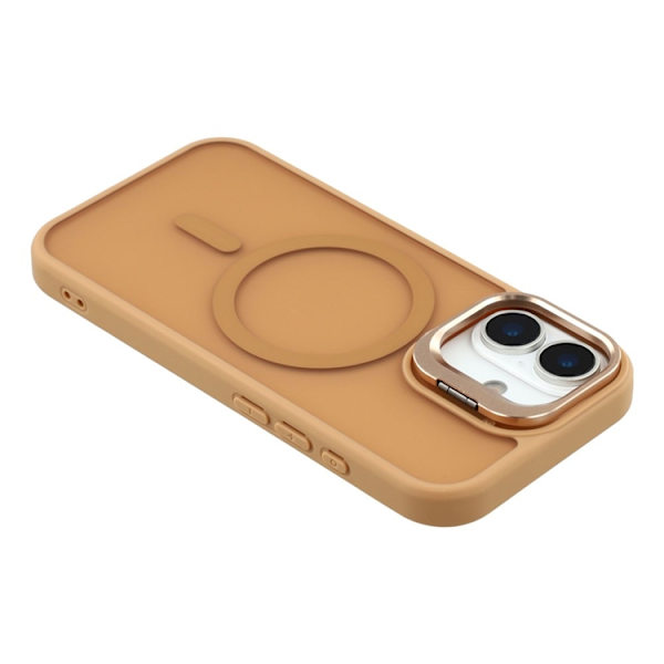 Mobilskal till iPhone 17 MagSafe Lins Kickstand - Guld Guld