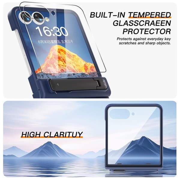Mobilskal till Galaxy Z Flip7 Hinge Protection - Blå Blå