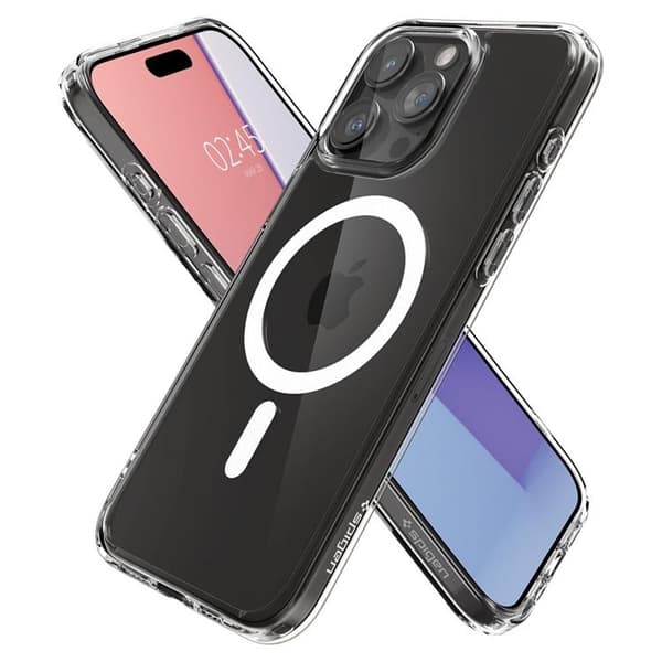 Spigen Mobilskal till iPhone 15 Pro Max Magsafe Hybrid - Vit Vit