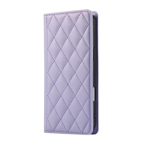 iPhone Air Plånboksfodral RFID Rhombus Läder - Lila Lila