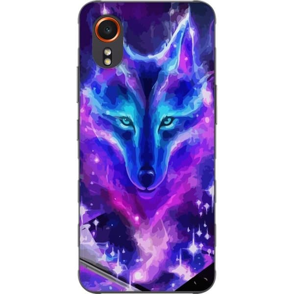 Telefontaske til Samsung Galaxy Xcover7 med Neon Wolf