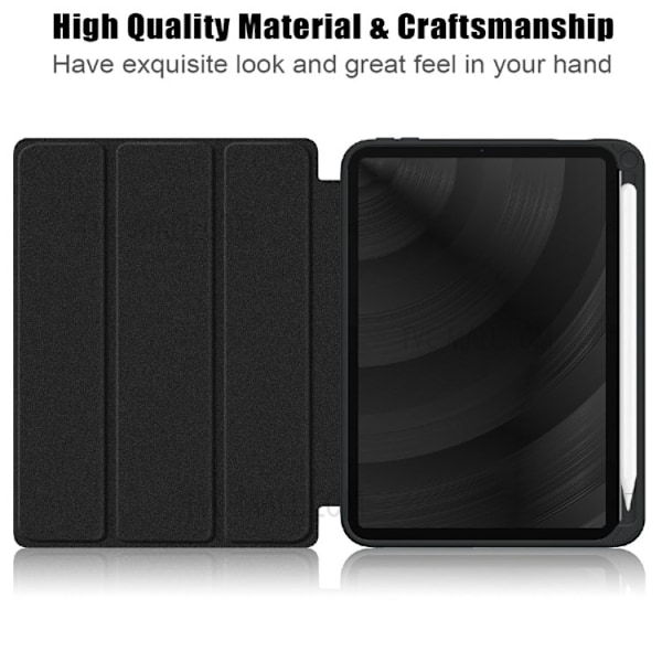 iPad mini 6 (2021) Fodral Tri-Fold PU Läder - Svart Svart