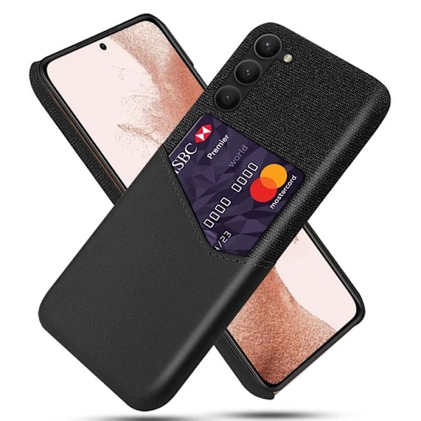 Galaxy S24 Plus Mobilskal Korthållare Texturerat - Svart Svart