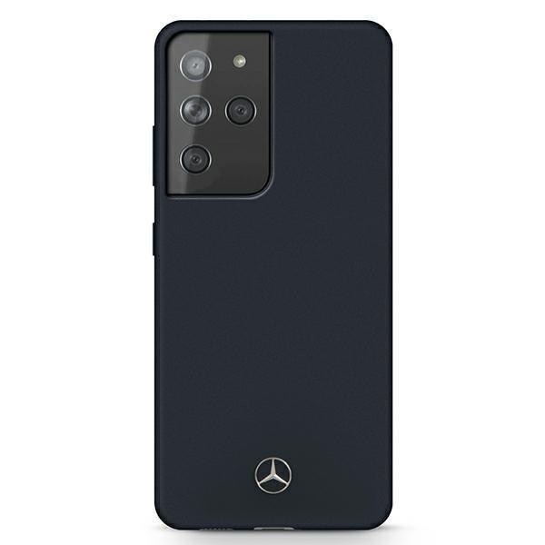 Mercedes Mobilskal Galaxy S21 Ultra Silicone Line - Blå Blå