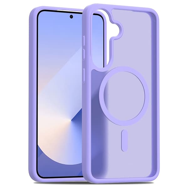 Mobilskal till Galaxy S25 Plus/S24 Plus MagSafe Skin Touch Acrylic Lila