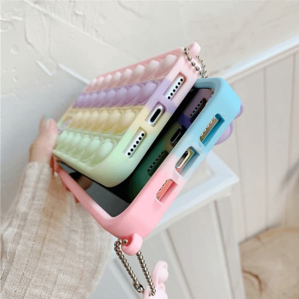 Panda Pop it Fidget Multicolor Skal till iPhone 13 Pro Max - Lila Lila