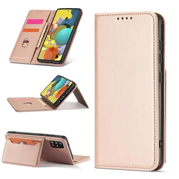 Galaxy A13 5G Plånboksfodral Magnet Stand - Rosa