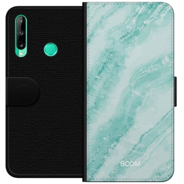 Pung Taske til Huawei P40 lite E med Mint Marmor