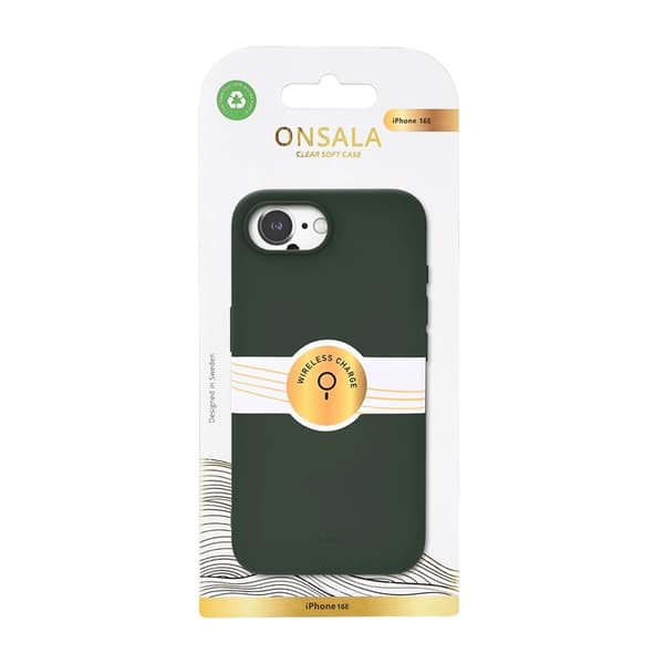 Onsala Mobilskal till iPhone 16e Silikon Återvunnen - Olivgrön Grön