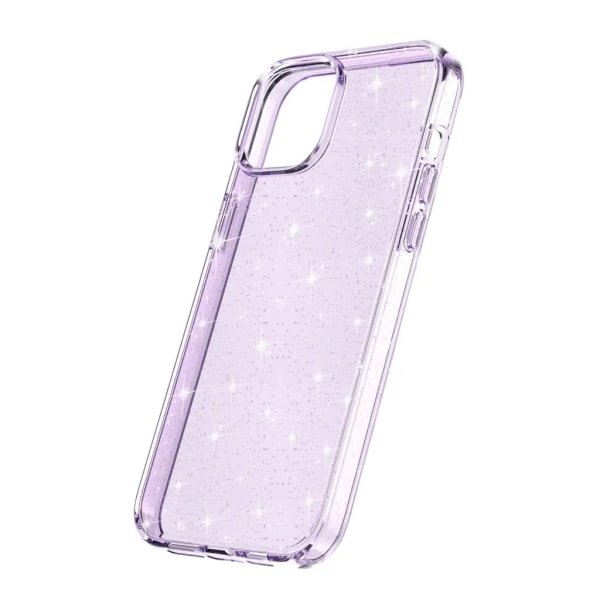 iPhone 15 -matkapuhelimen suojakuori, kimalteleva - violetti