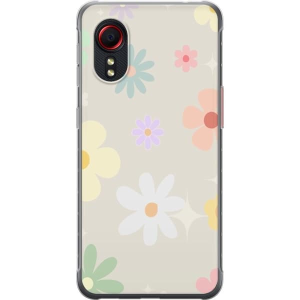 Taske til Samsung Galaxy Xcover 5 med fejende blomster