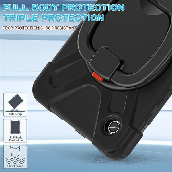 Mobilskal till Galaxy Tab A9 Kickstand Handle Grip - Svart Svart