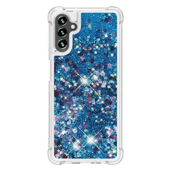 Galaxy A54 5G Mobile Cover YB Quicksand Glitter TPU - sininen