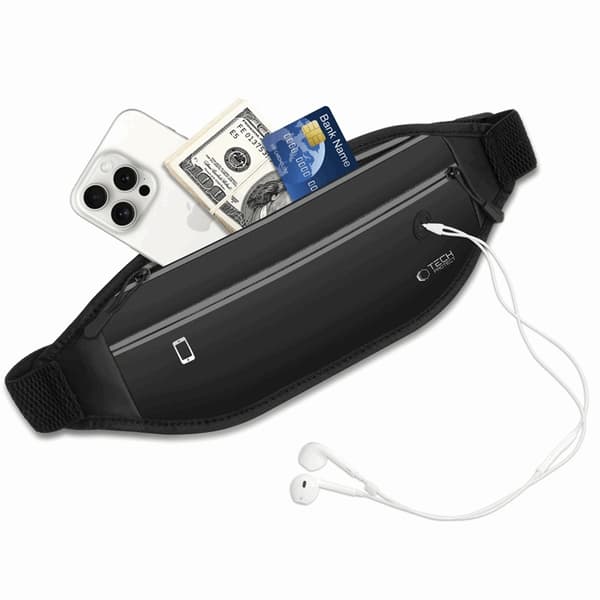 Tech-Protect M7 Universal Sport Midjeväska - Svart Svart