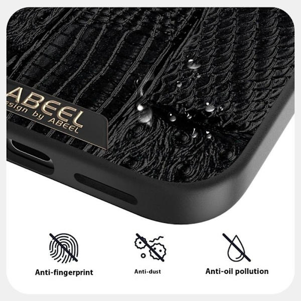 ABEEL Mobilskal till iPhone 17 Pro MagSafe Äkta Läder Blå