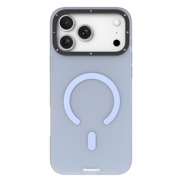 YOUNGKIT Mobilskal till iPhone 17 Pro MagSafe PET TPU - Blå Blå